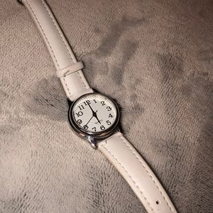 White wrist watch